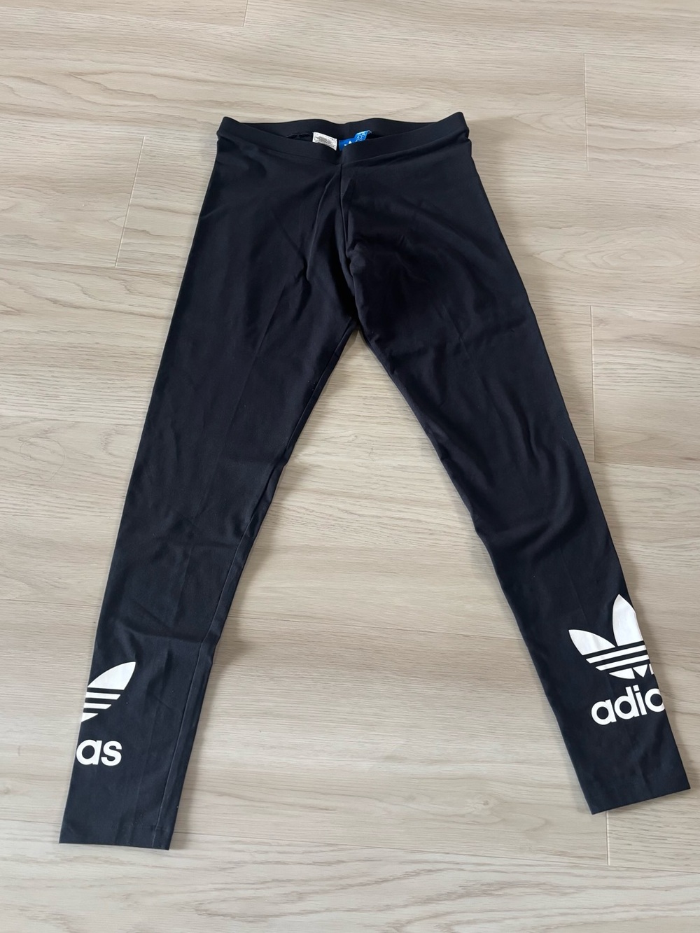 NEW Adidas Leggings with White Trefoil Logos